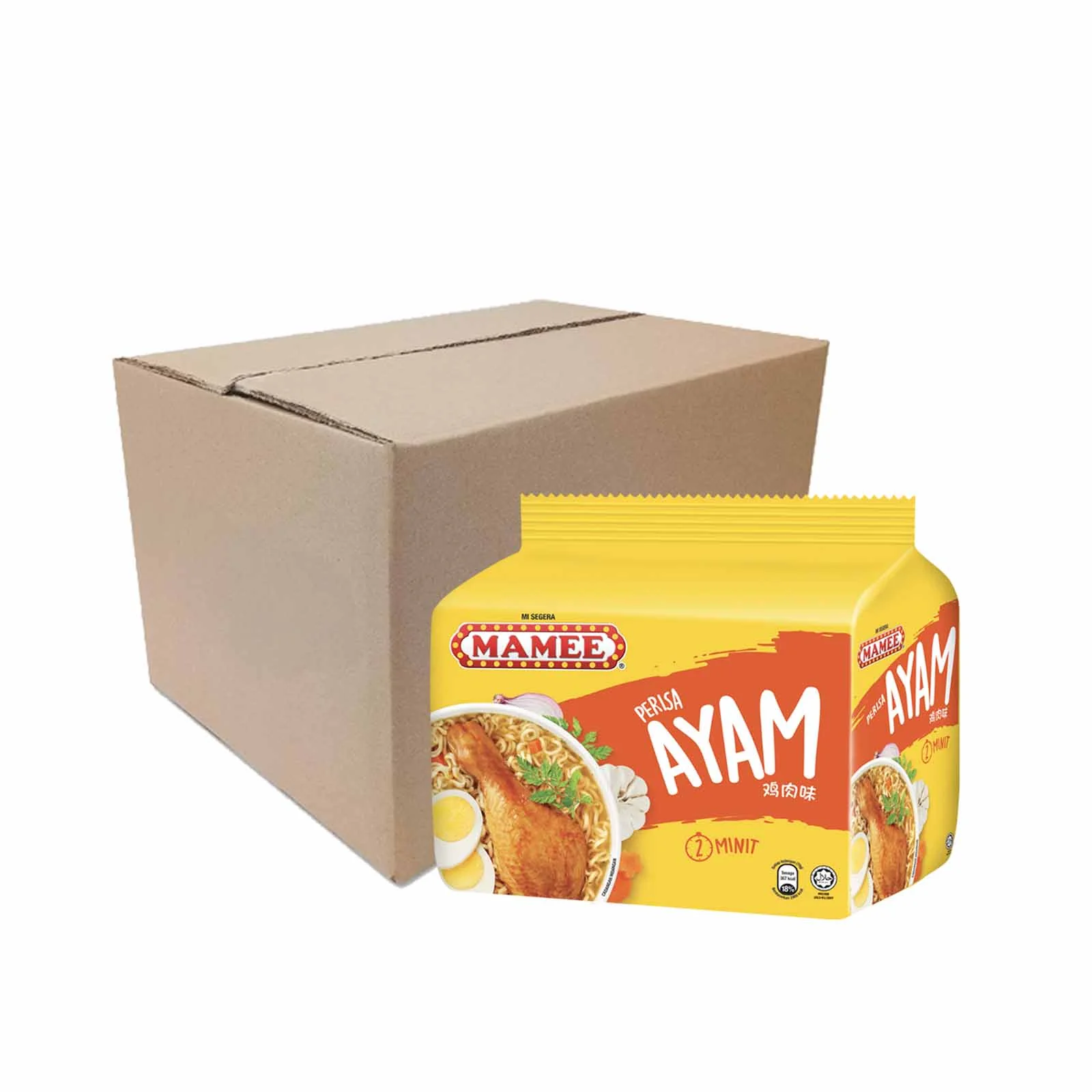 Mamee Premium Instant Noodle Chicken 75g x 5 - Image 2