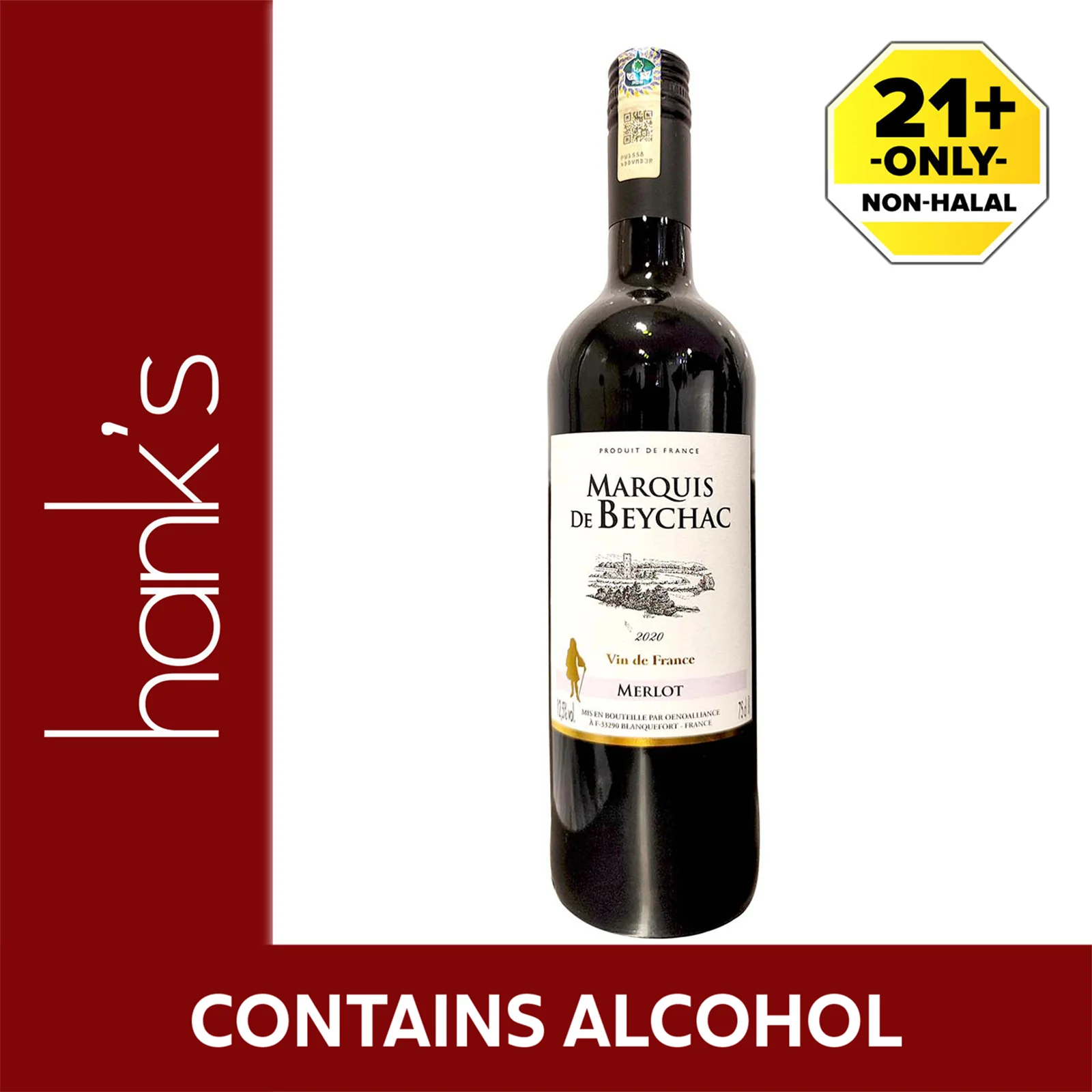 Marquis De Beychac D'Oc Merlot 750ml - Image 2