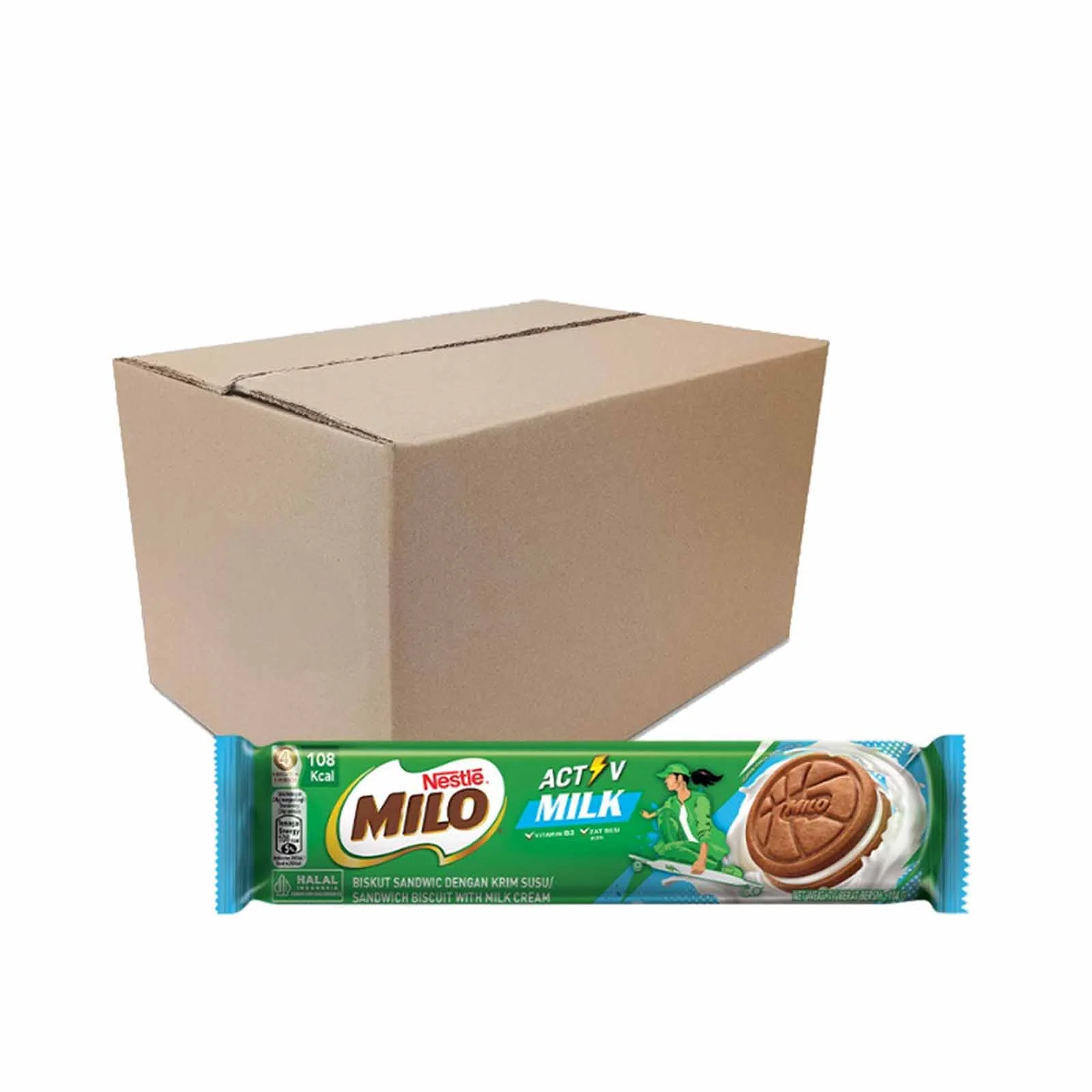 Milo Milk Biscuit 104g - Image 2