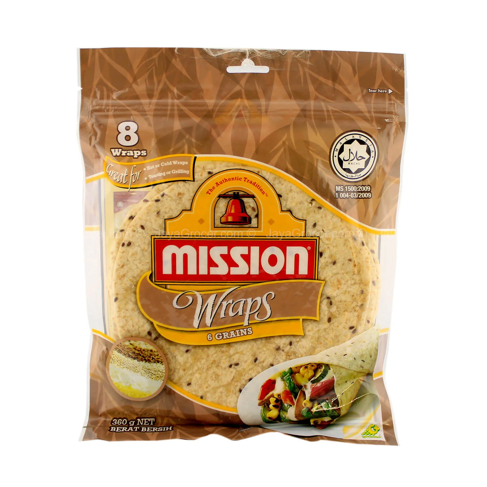 Mission 6 Grains Tortilla Wraps 360g - Image 2