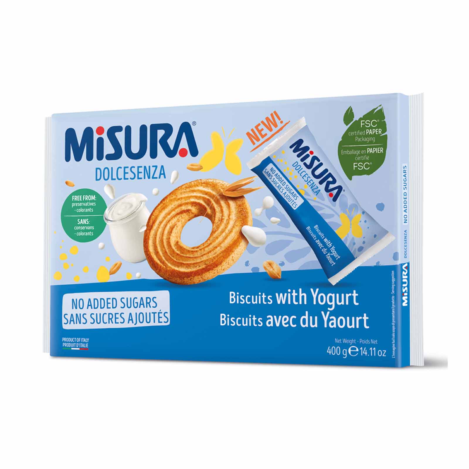 Misura Dolcesenza Biscuits with Yogurt 400g - Image 2