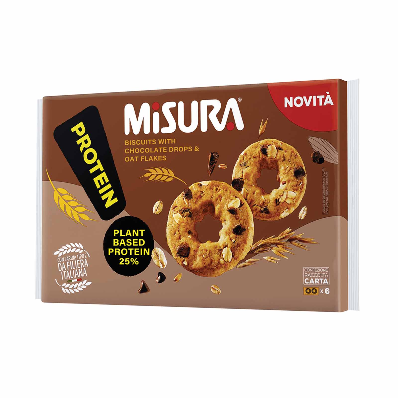 Misura Protein Biscuits with Chocolate Drops & Oat Flakes 260g - Image 2