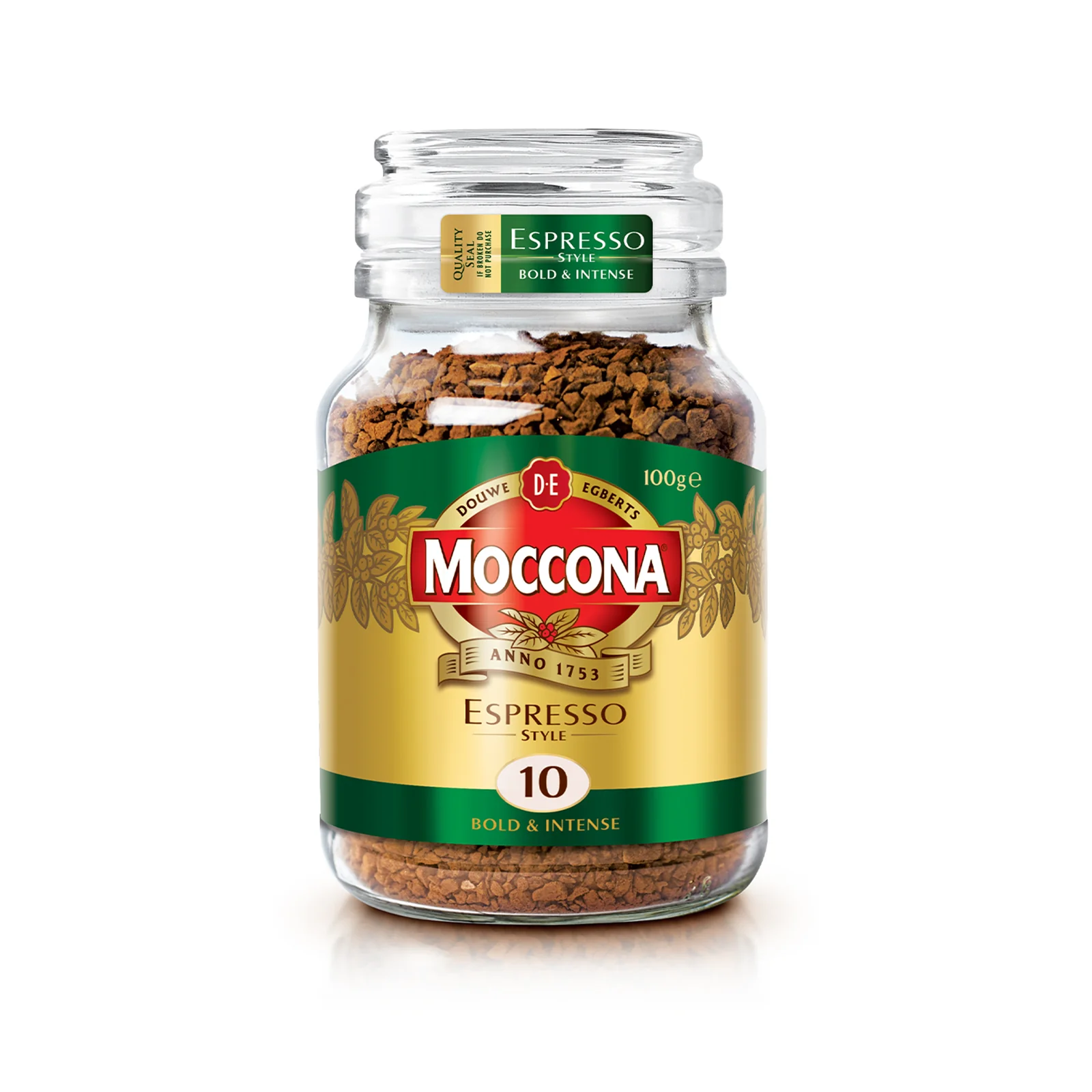 Moccona Espresso Style Intensity 10 Freeze Dried Instant Coffee 100g - Image 2