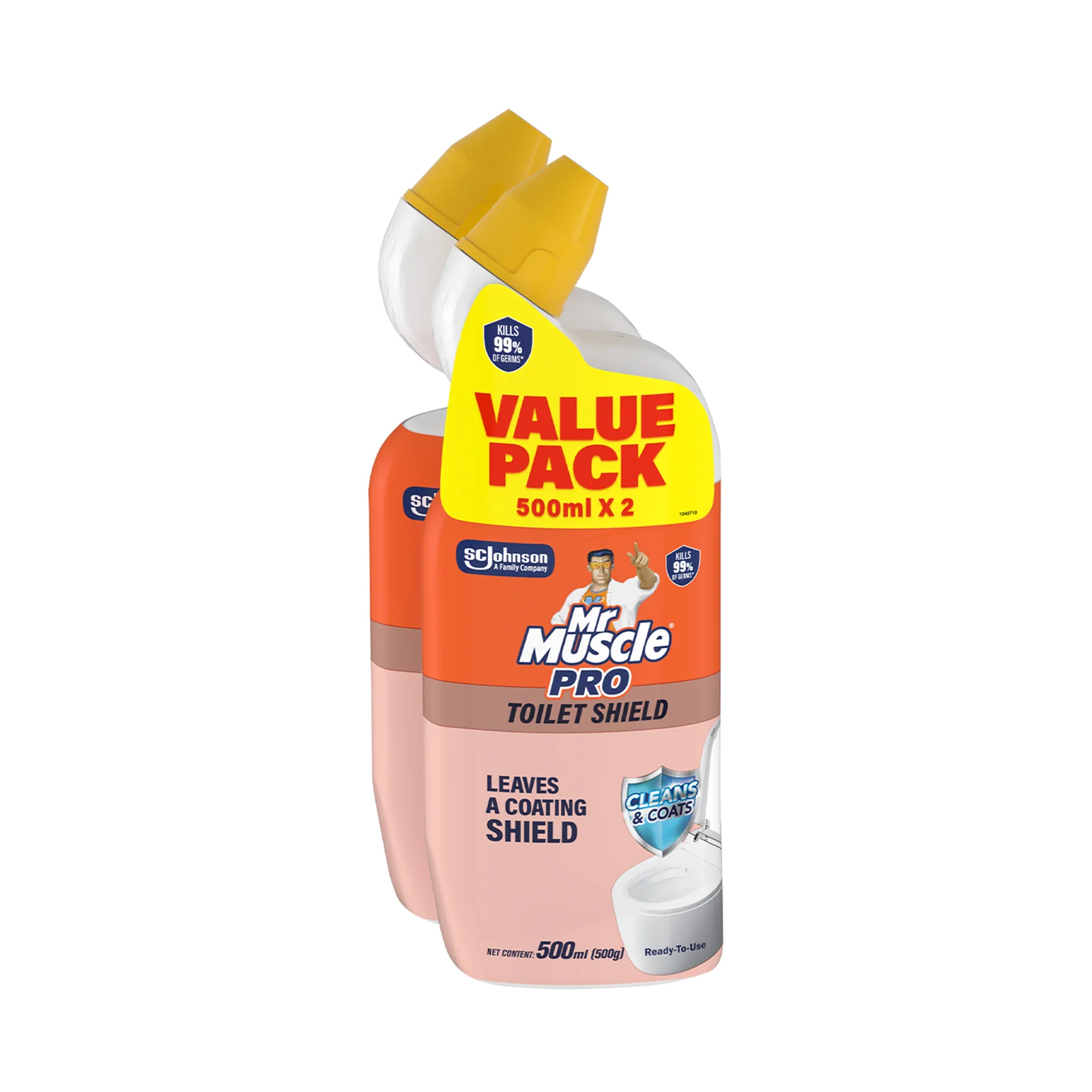 Mr Muscle Rust and Toilet Shield Toilet Bowl Cleaner 500ml x 2 - Image 2