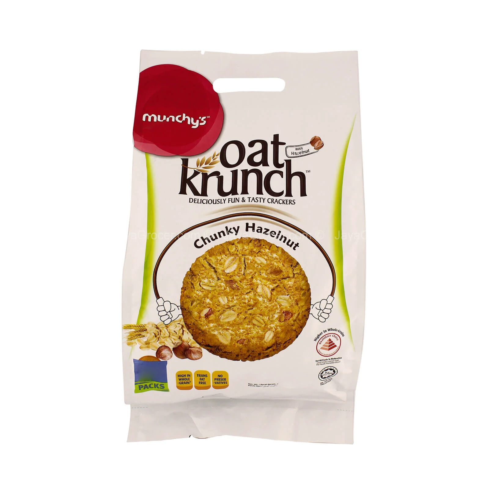 Munchy's Oat Krunch Chuncky Hazelnut Biscuits 390g - Image 2