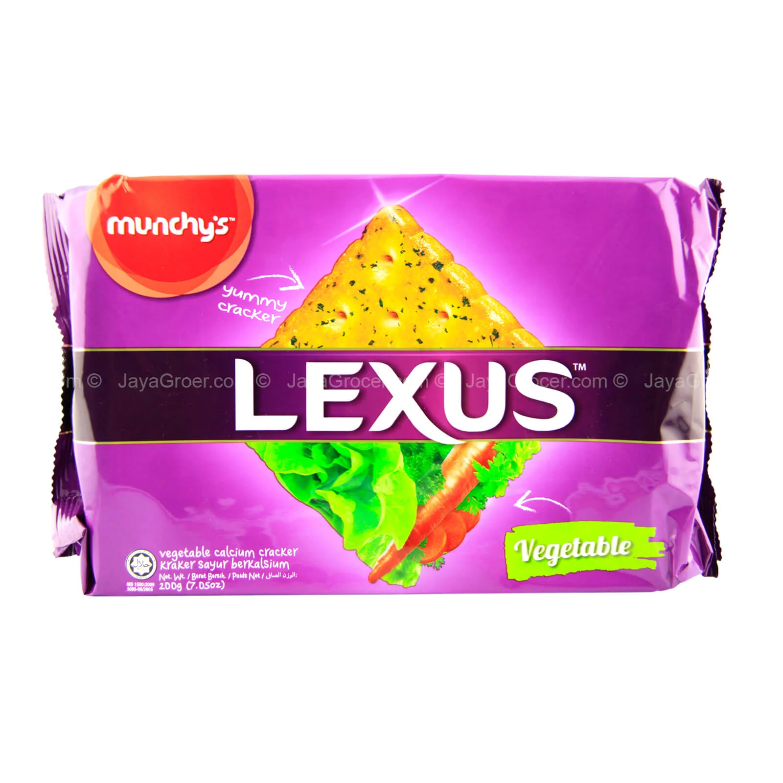 Munchys Lexus Vegetable Calcium Cracker 200g - Image 2
