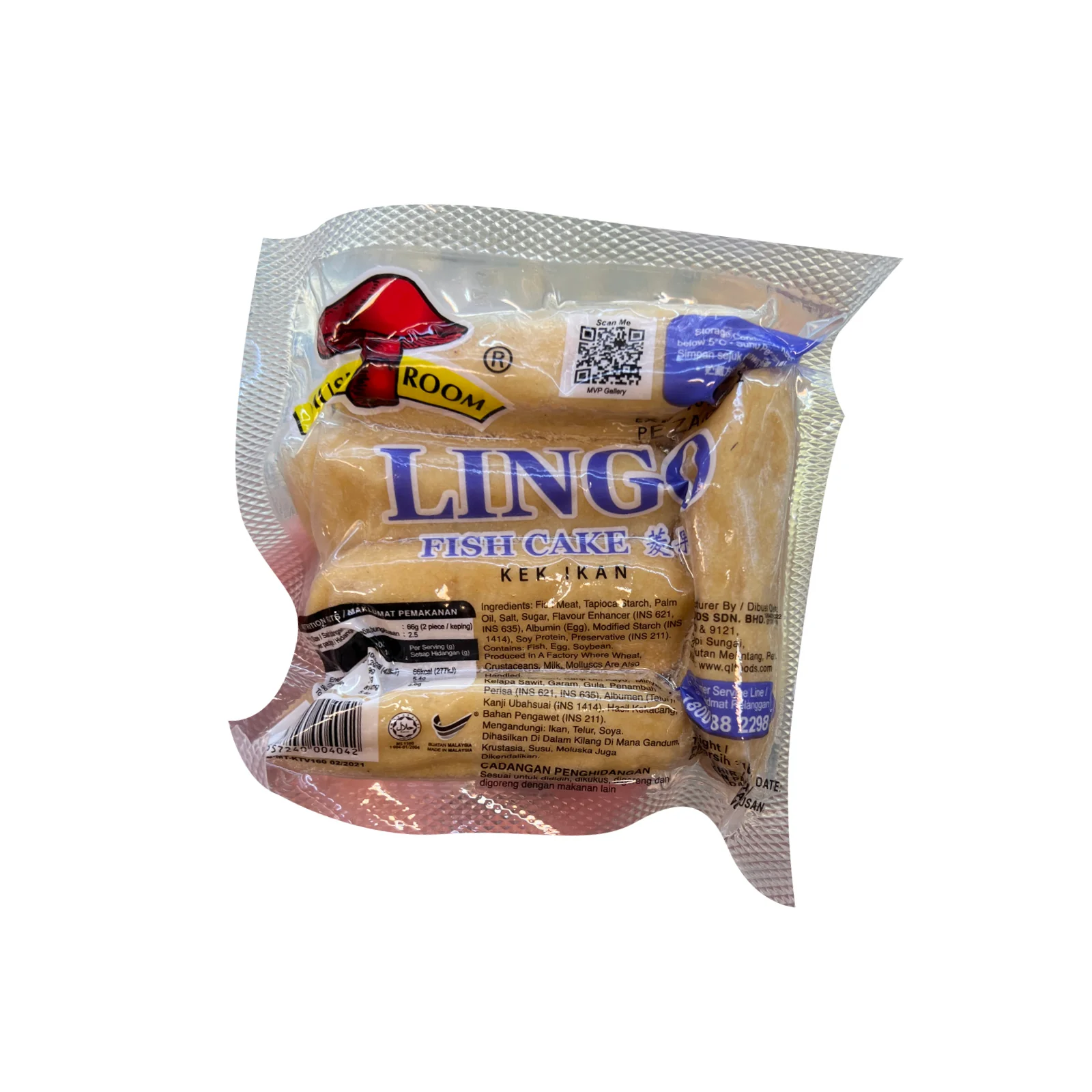 Mushroom Lingo Fish Cake 160g - Image 2