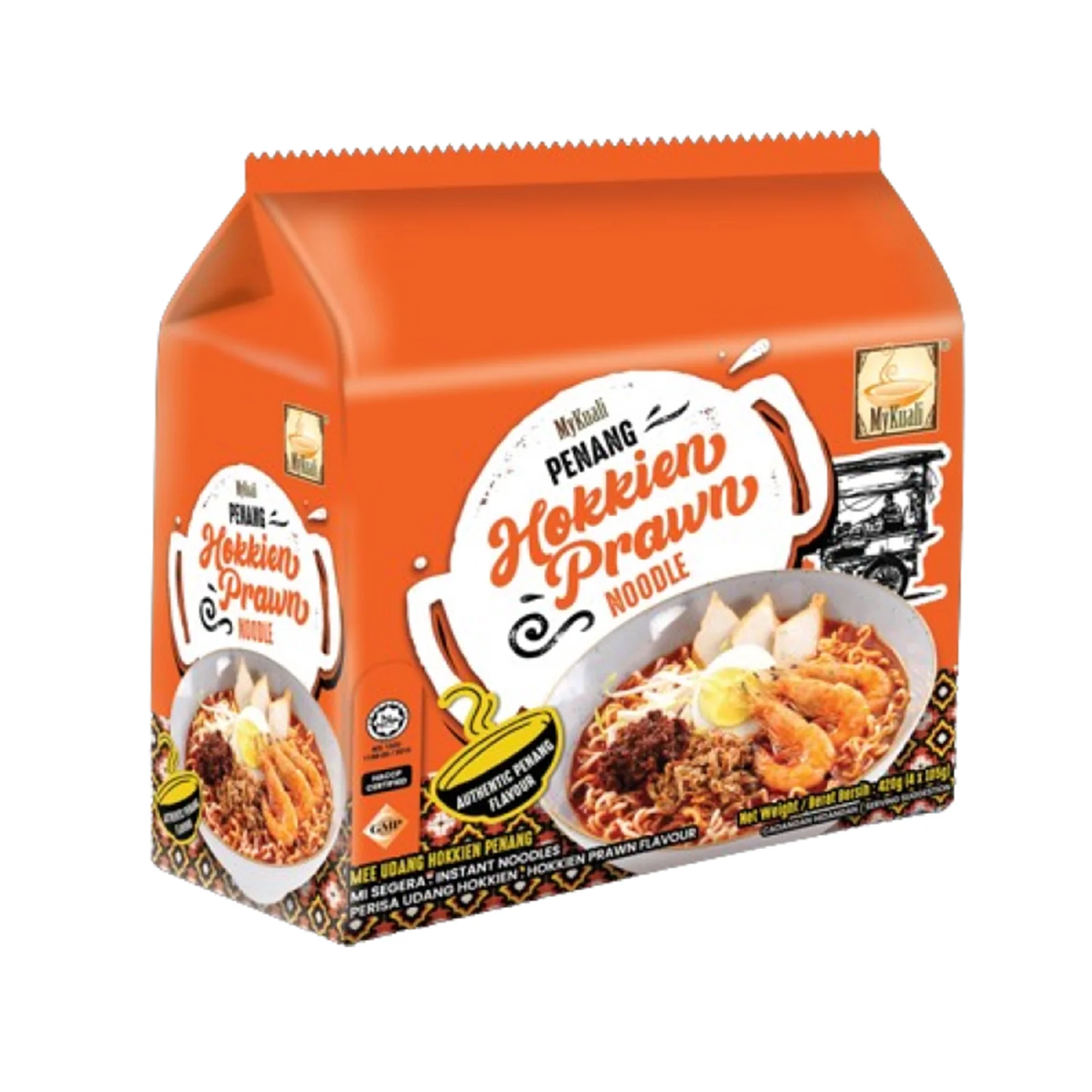 Mykuali Penang Hokkien Prawn 105g x 4 - Image 2
