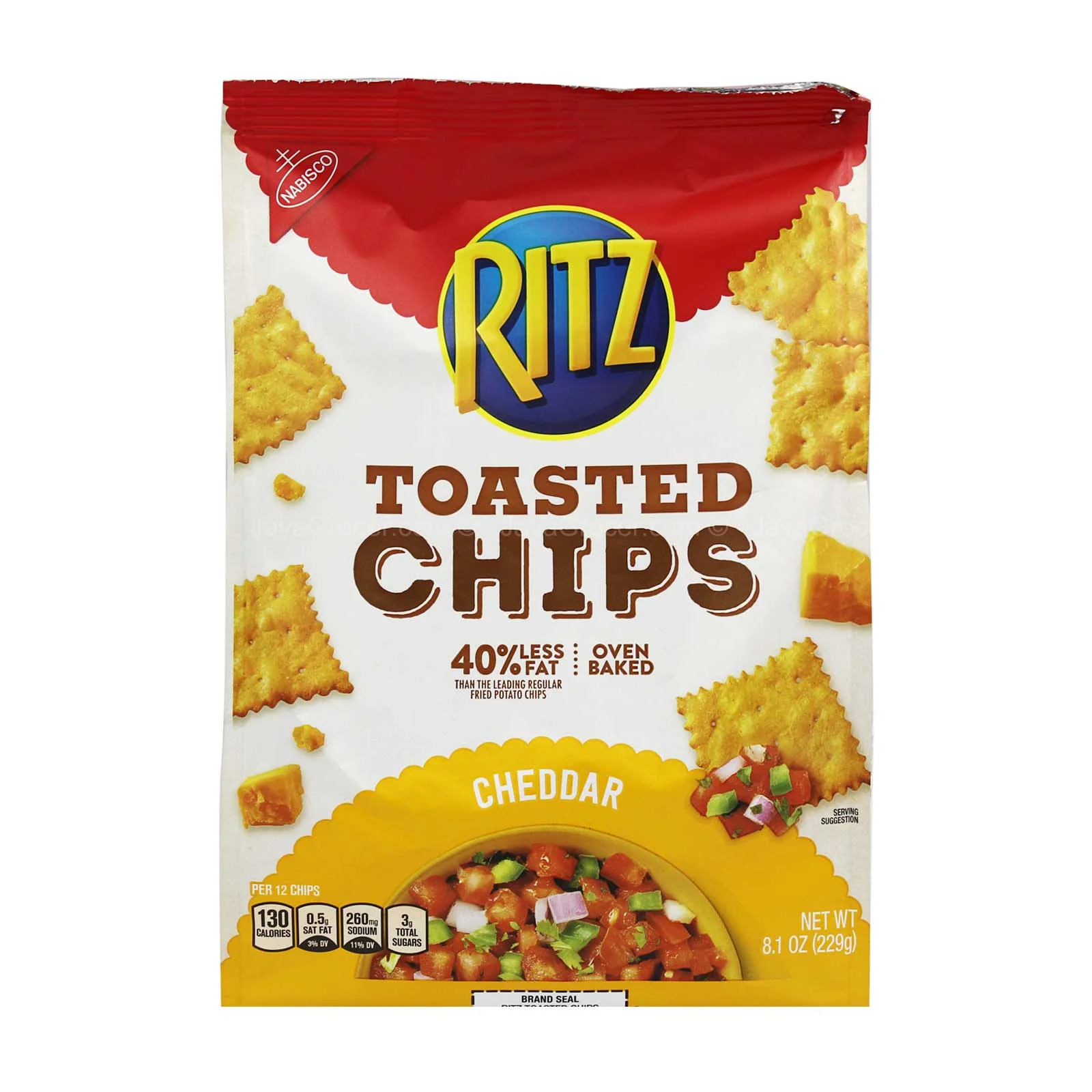 Nabisco Ritz Toasted Chips Cheddar 229g - Image 2