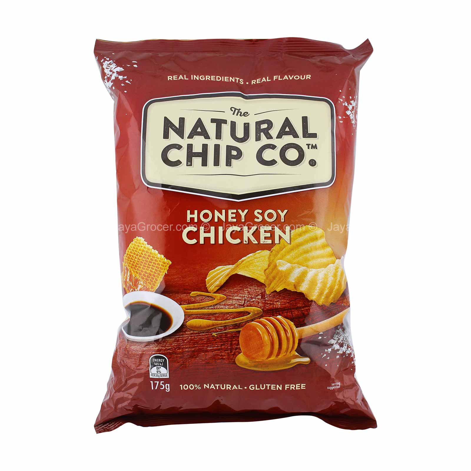 Natural Chip Co Honey Soy Chicken Potato Chips 175g - Image 2