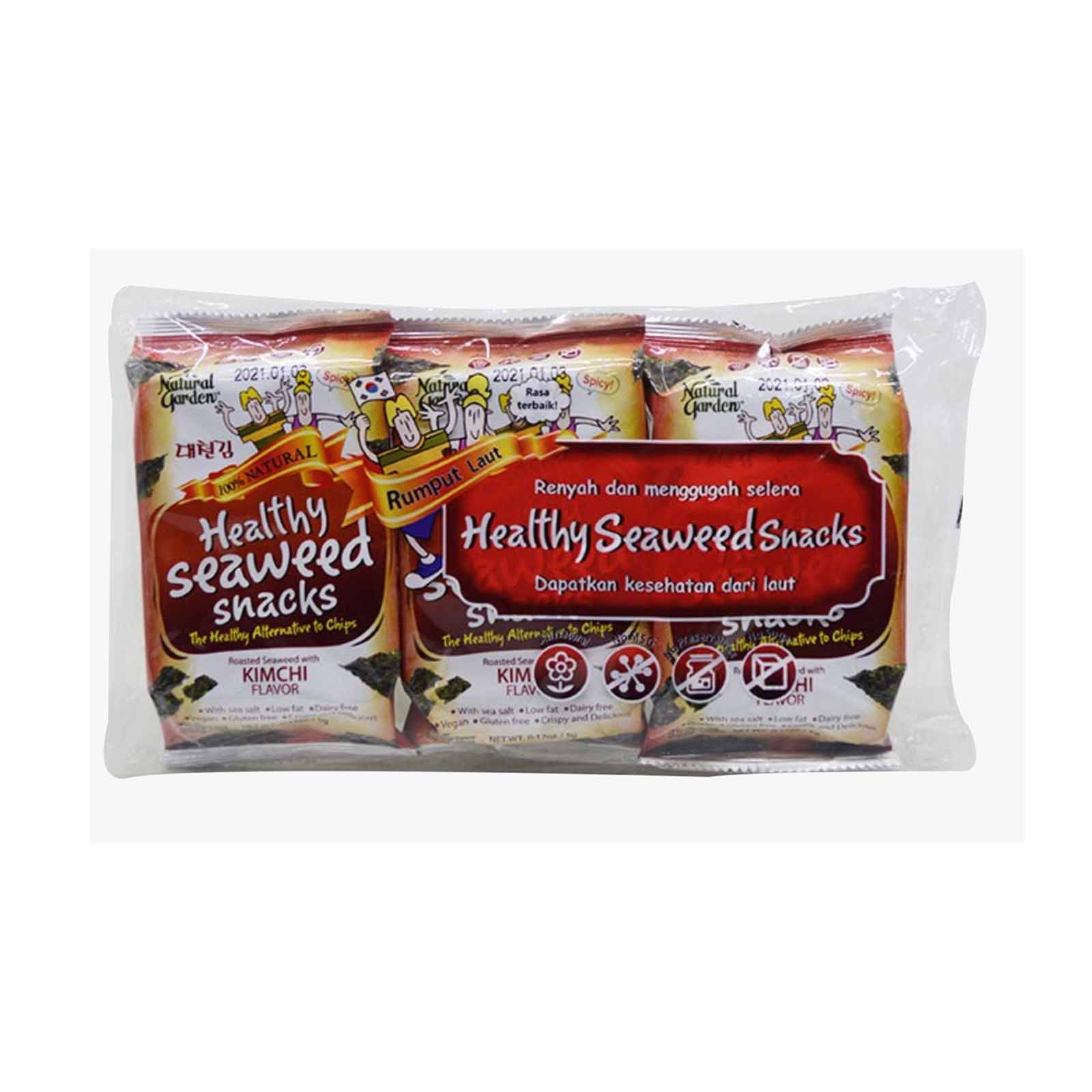 Natural Garden Seaweed Kimchi 3pcs/pack - Image 2