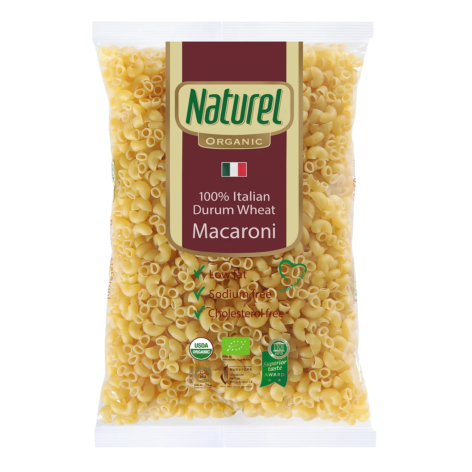 Naturel Organic Macaroni Pasta 500g - Image 2
