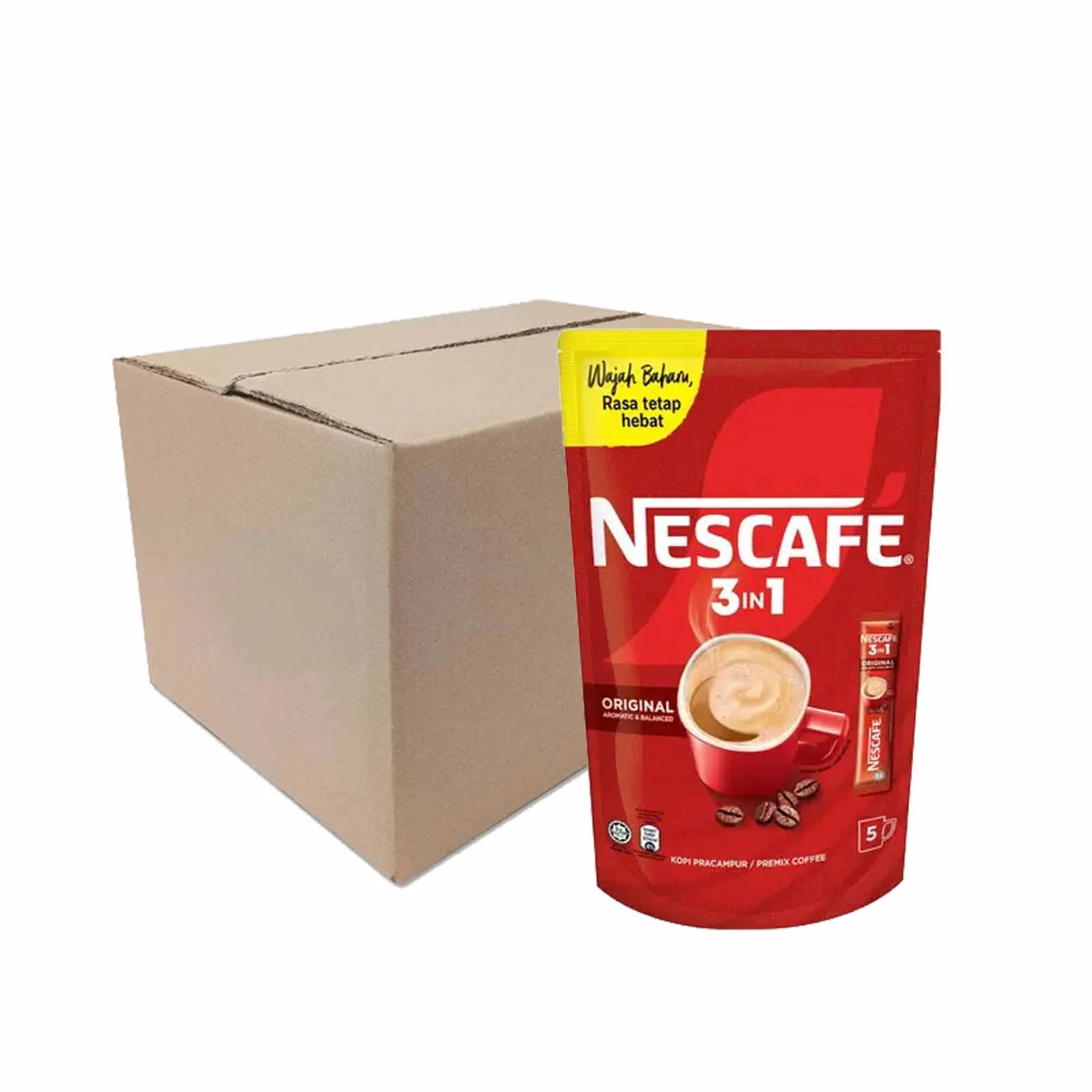 Nescafe 3 In 1 Original Instant Coffee 18g x 5 - Image 2
