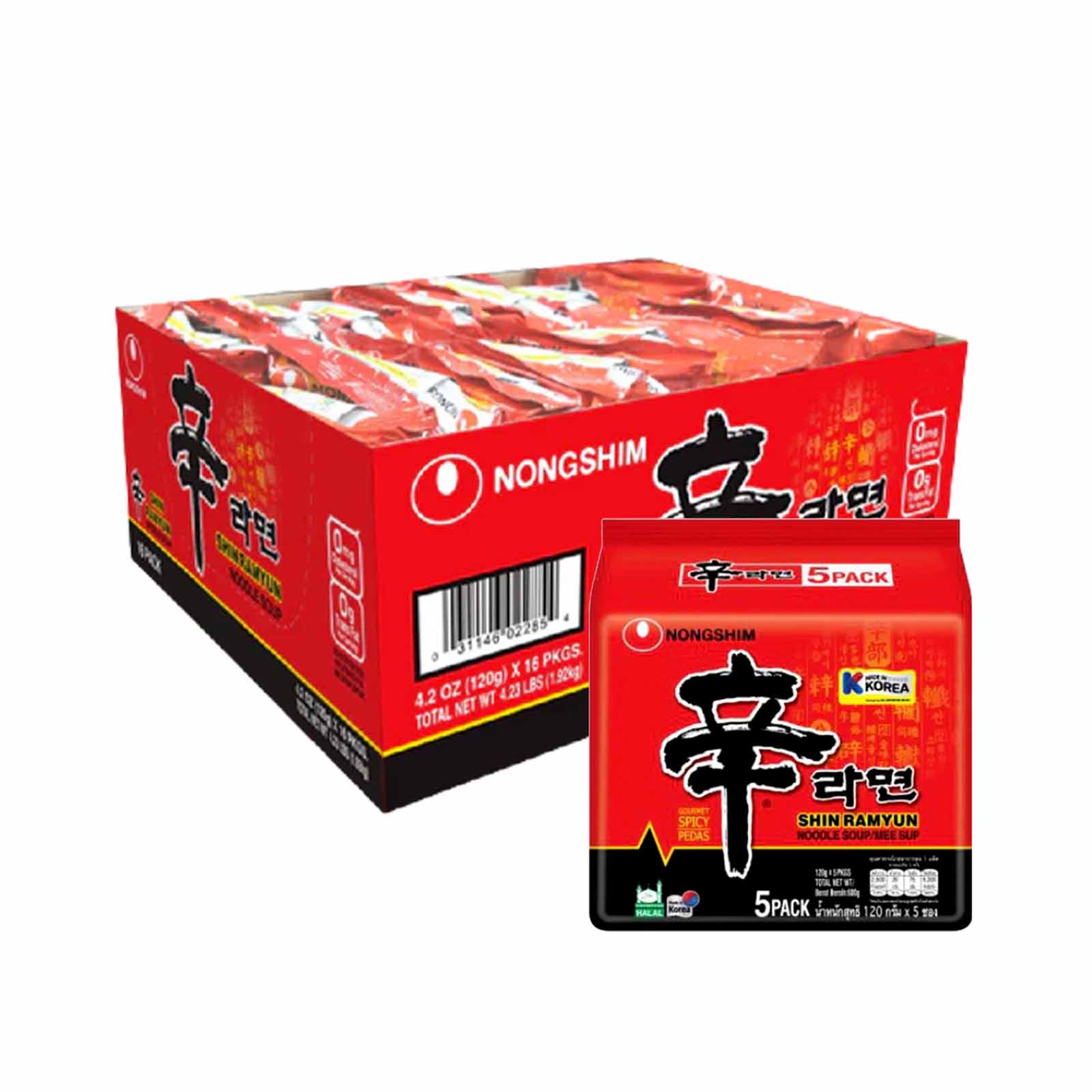 Nongshim Shin Ramyun Instant Noodle 120g - Image 2