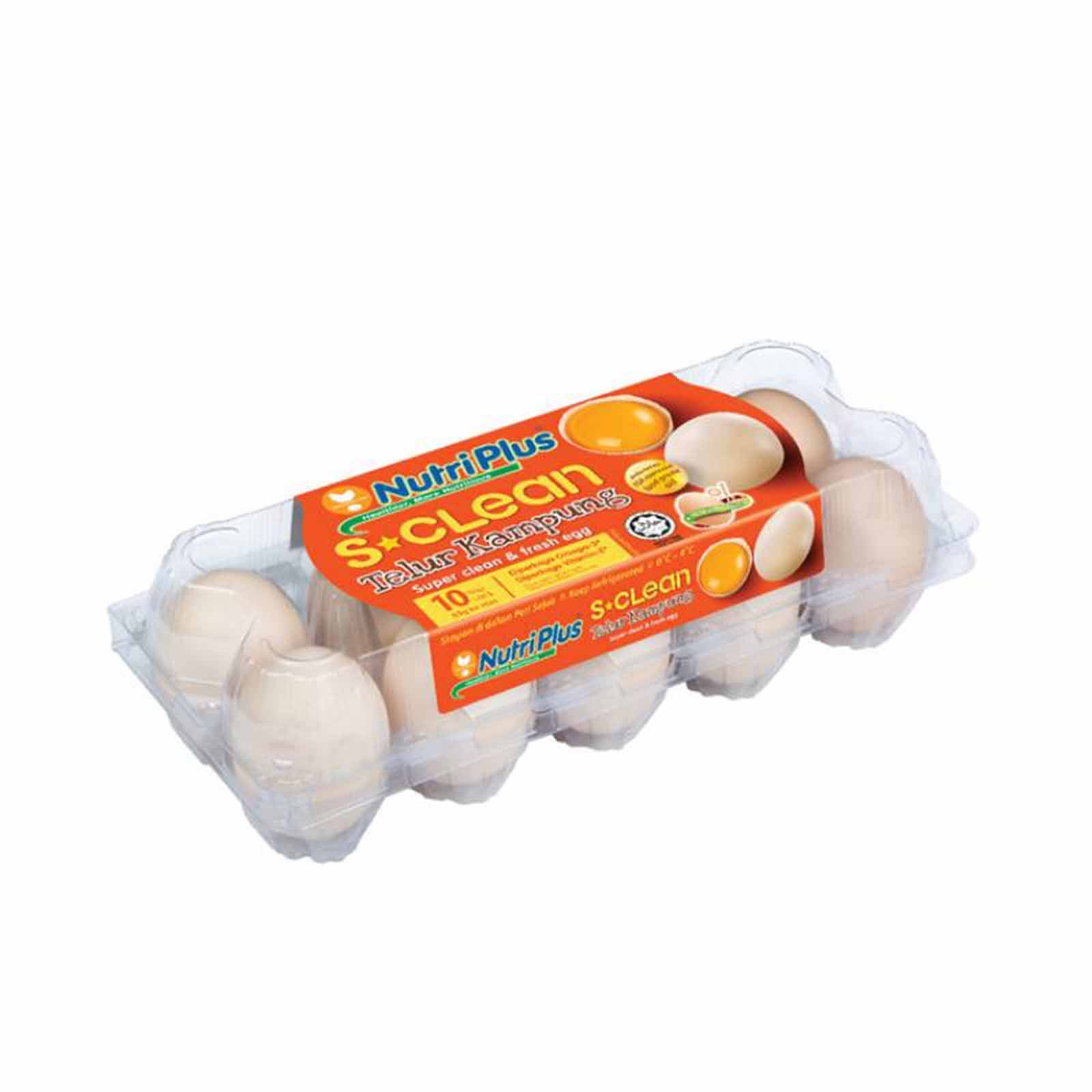Nutriplus S-Clean Kampung Egg 10pcs/pack - Image 3
