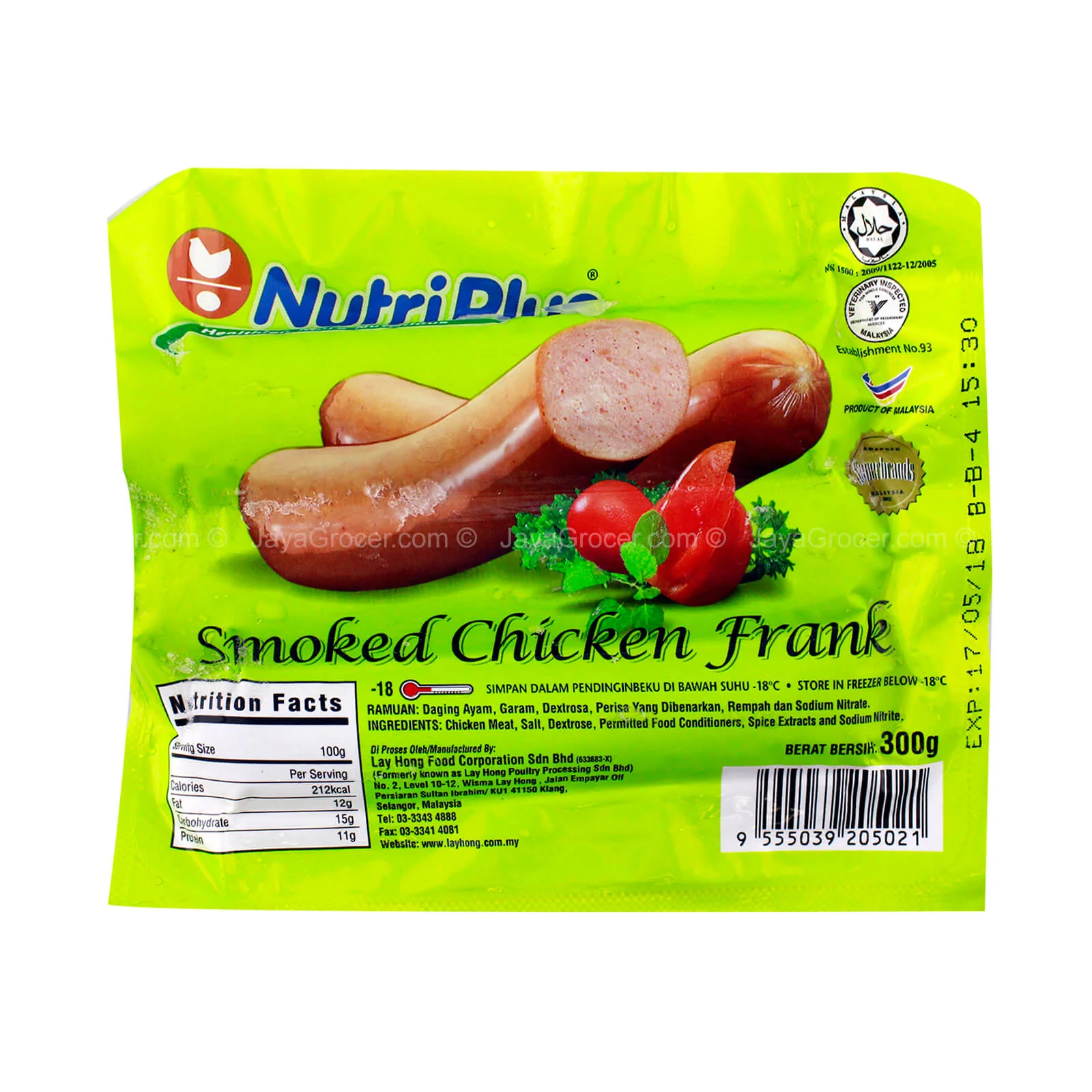 Nutriplus Smoked Chicken Frank 300g - Image 2