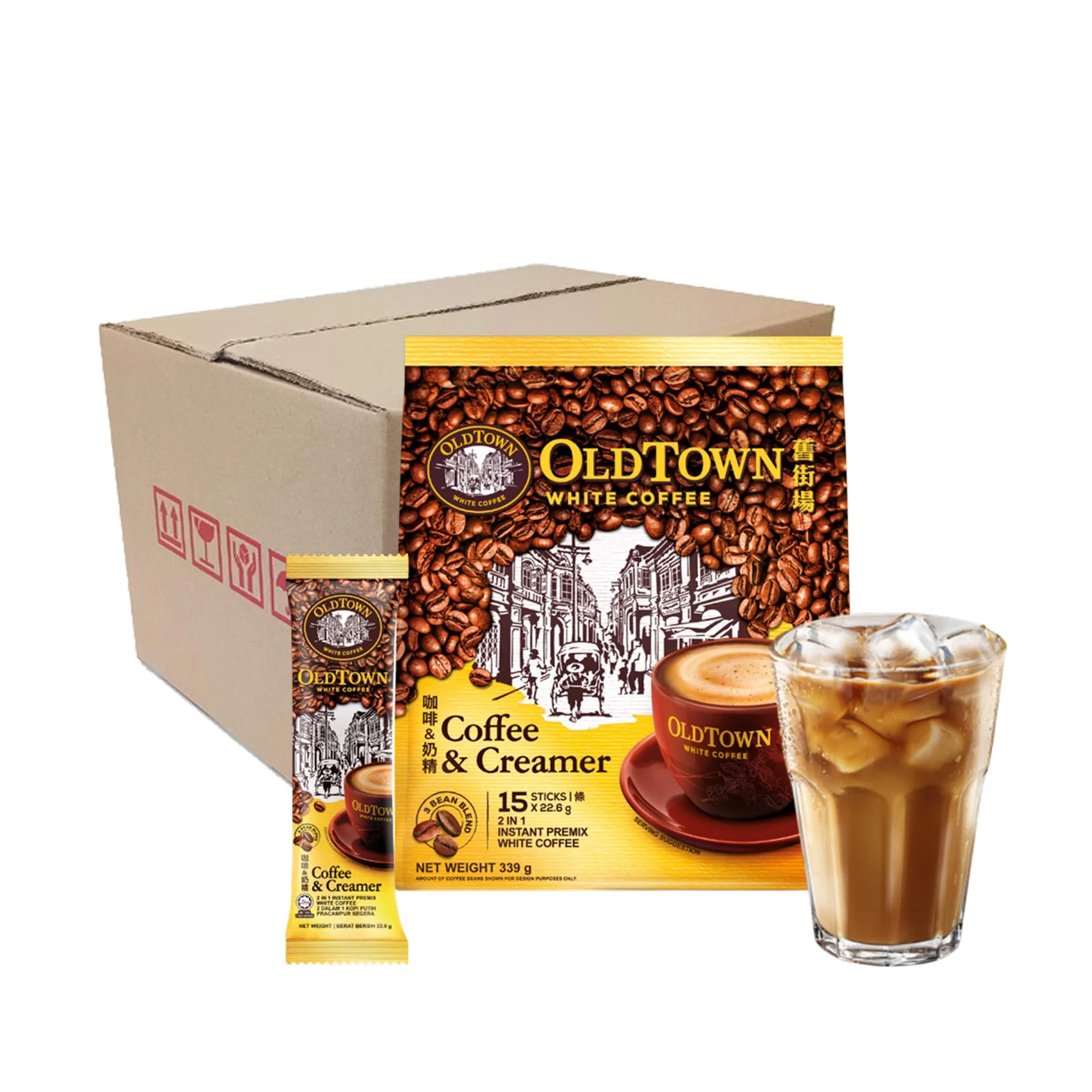Old Town Coffee & Creamer Instant 2-in-1 Premix White Coffee 22.6g x 15 - Image 4