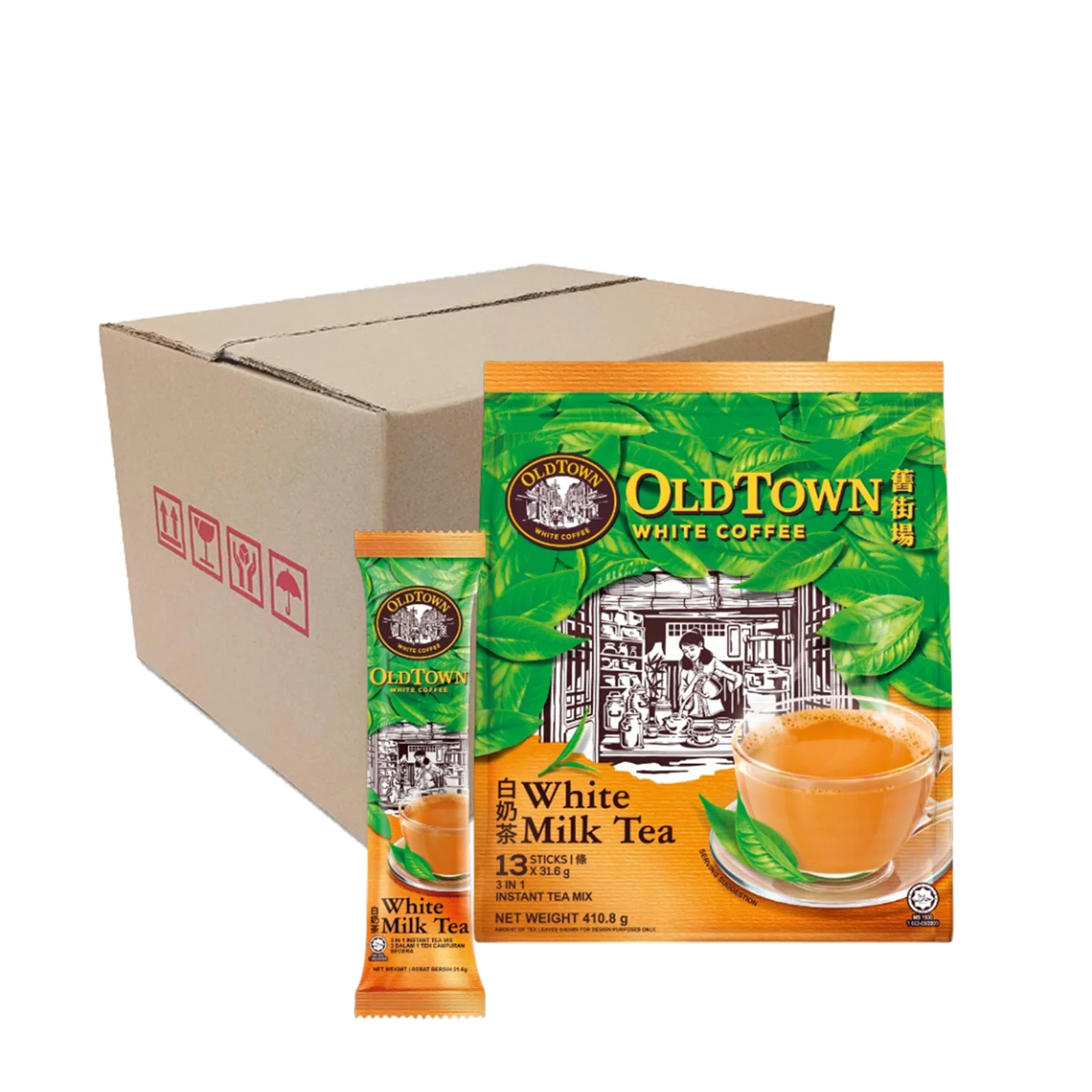 Old Town Instant 3 in 1 Premix White Milk Tea 31.6g x 13 - Image 3