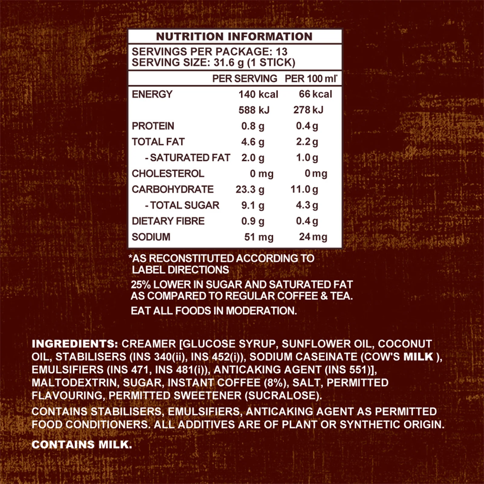 Old Town Classic Instant 3 in 1 Premix White Coffee 31.6g x 15 - Image 2