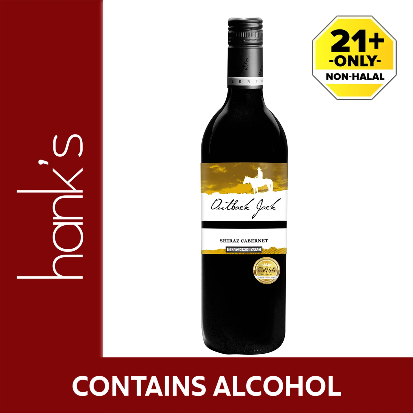 Outback Jack Shiraz Cabernet Wine 750ml - Image 2