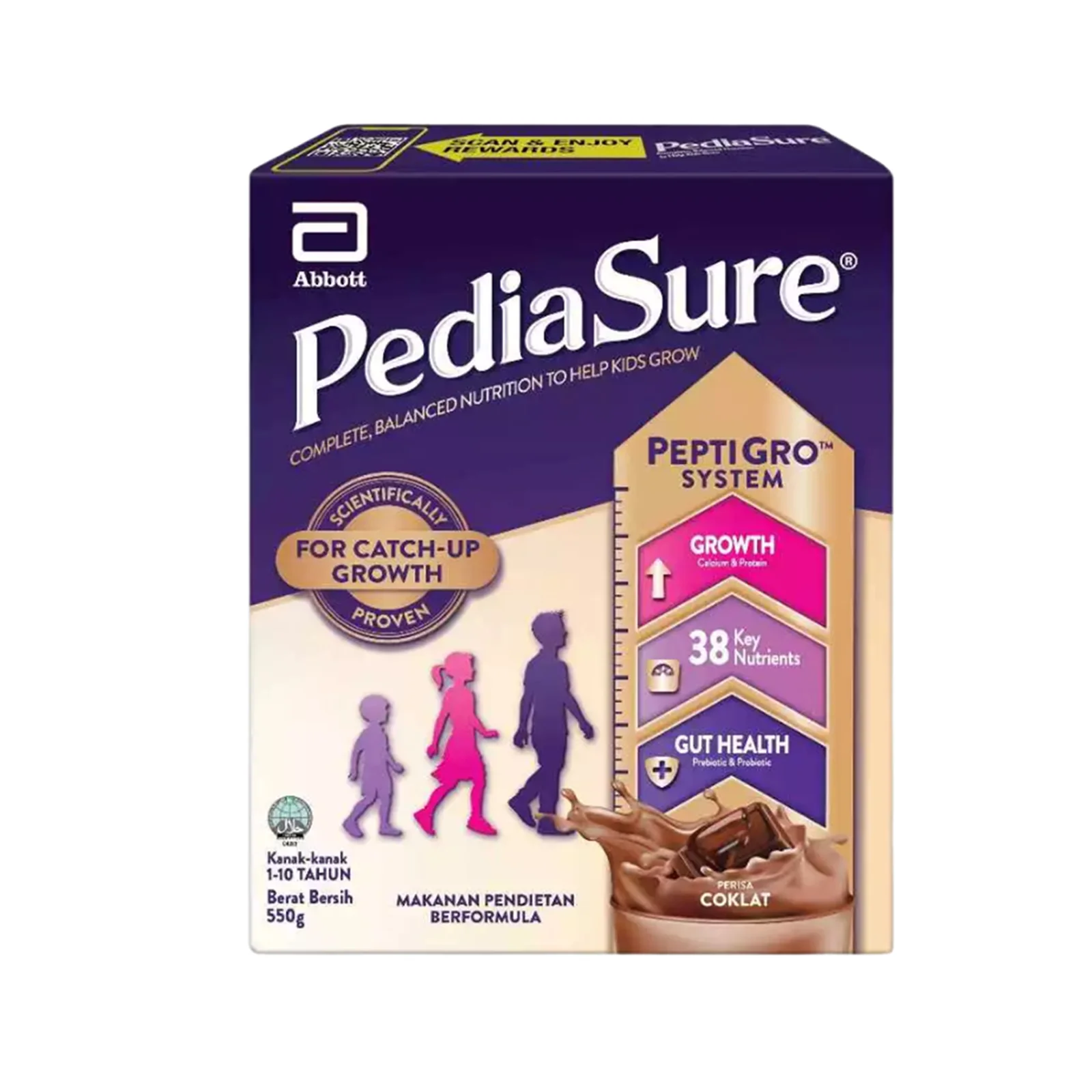 Pediasure Peptigro Chocolate 550g - Image 2