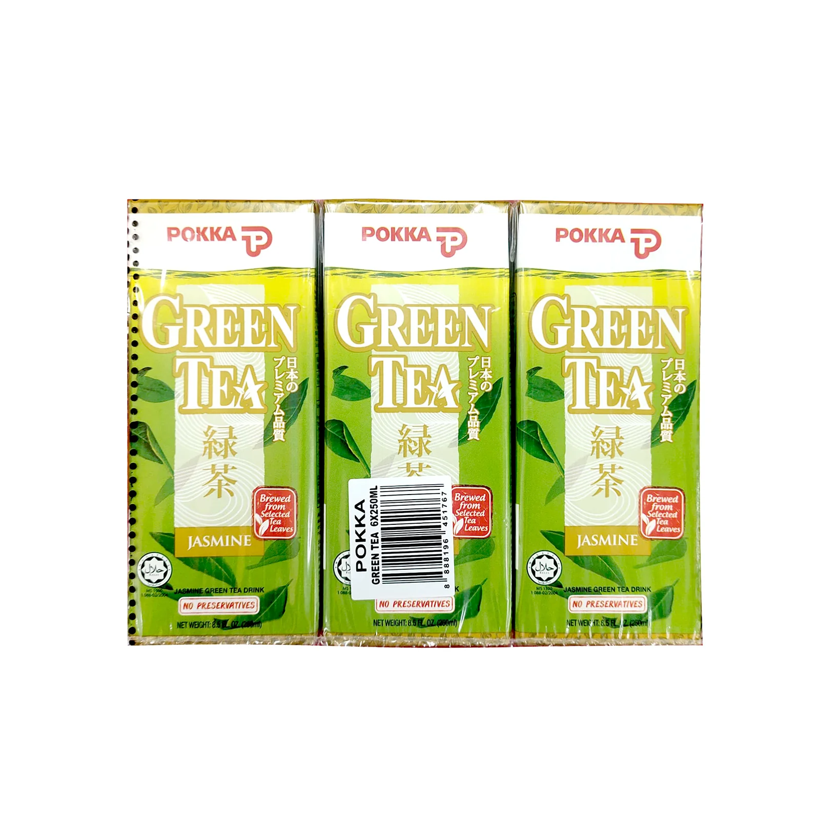 Pokka Jasmine Green Tea 250ml x 6 - Image 2