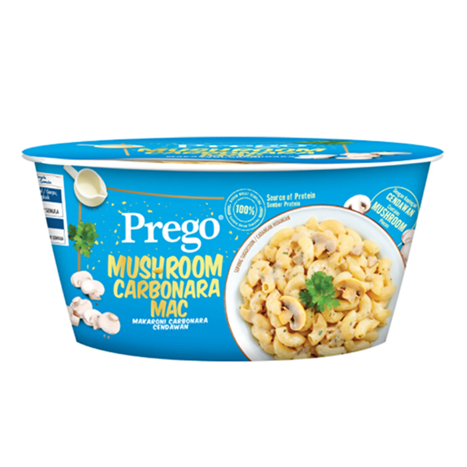 Prego Mushroom Carbonara Mac Instant Pasta 71g - Image 2