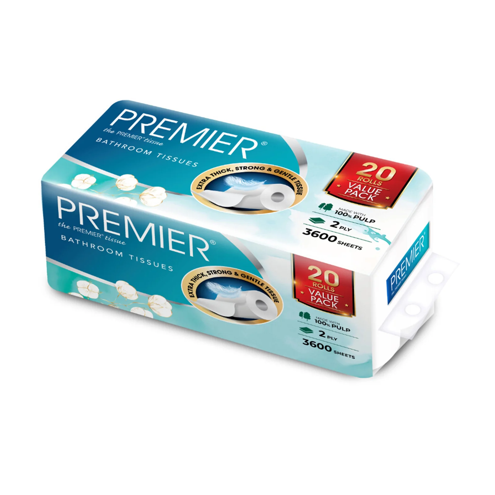 Premier Lifestyle Toilet Roll 180pcs x 20rolls - Image 2