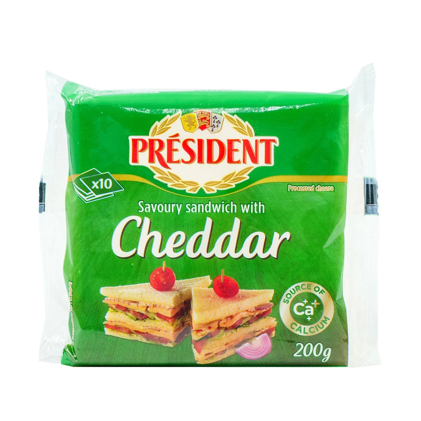 President Sandwich Cheddar Sliced Cheese 200g - Image 2