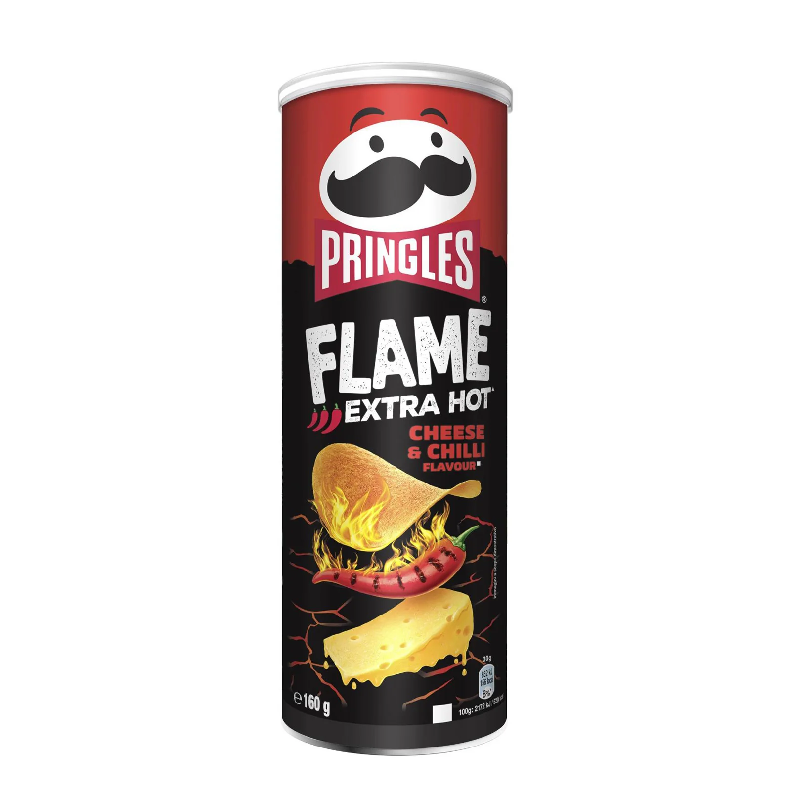 Pringles Flame Wicked Cheese Chili (Belgium) 160g - Image 2