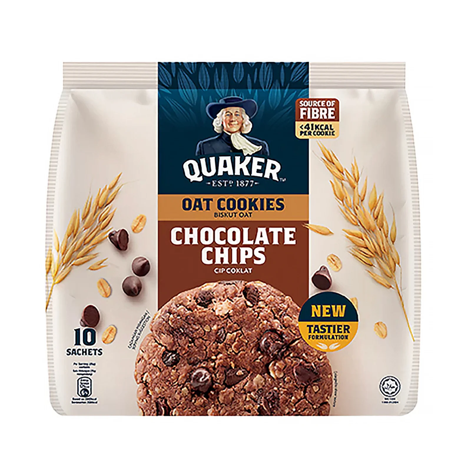 Quaker Oat Chocolate Chip Cookies 25g x 10 - Image 2