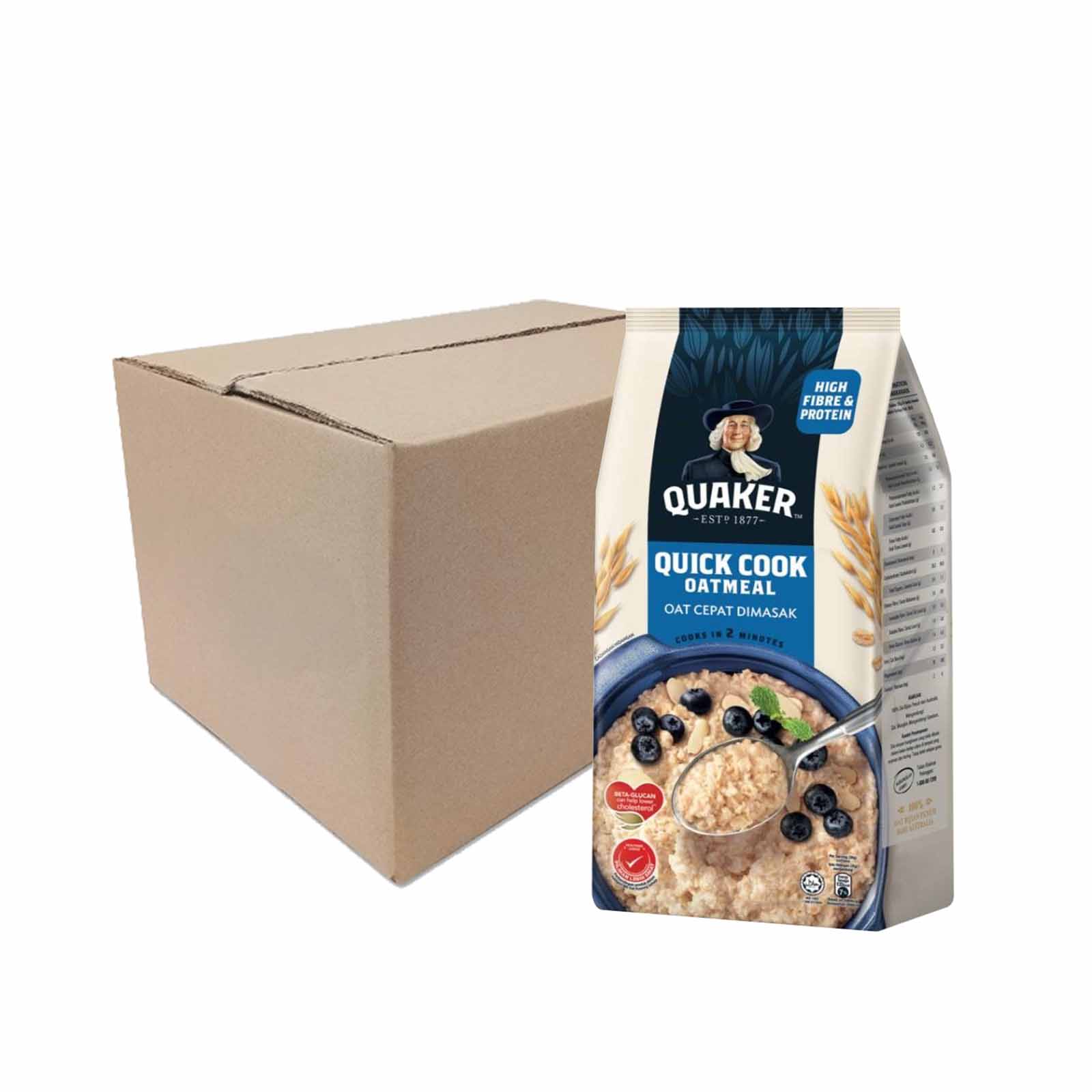 Quaker Oats Quick Cook Oatmeal (Pouch) 300g - Image 2