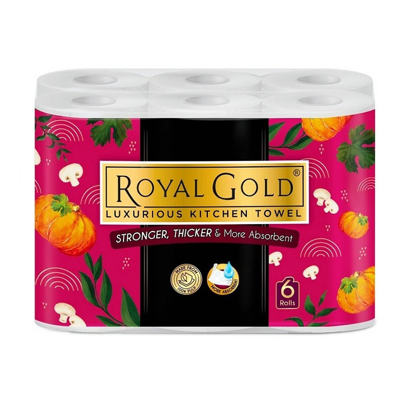 Royal Gold Luxurious Kitchen Towel 6rolls - Image 2