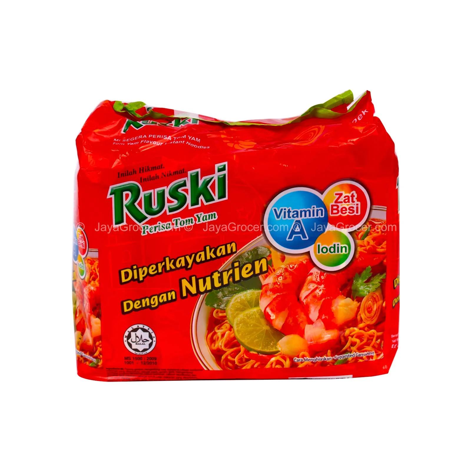 Ruski Tom Yam Flavored Instant Noodles 80g x 5 - Image 2