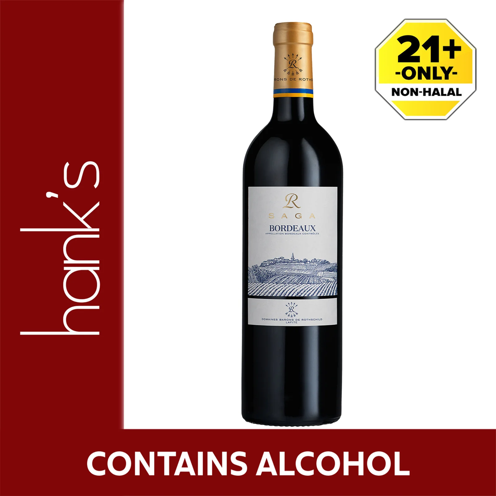 Saga Bordeaux Rouge 750ml - Image 2