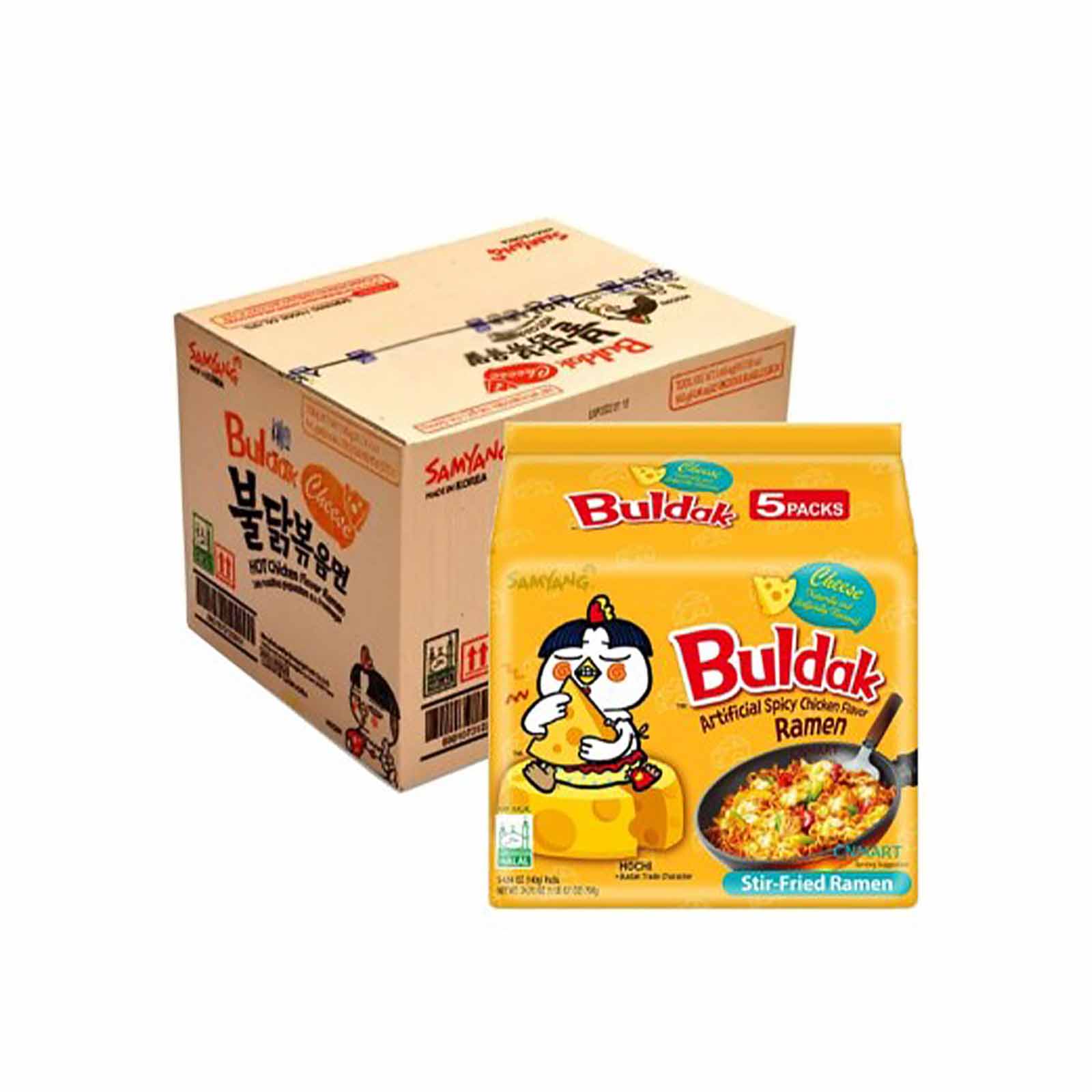 Samyang Hot Chicken Cheese Ramen 140g x 5 - Image 2