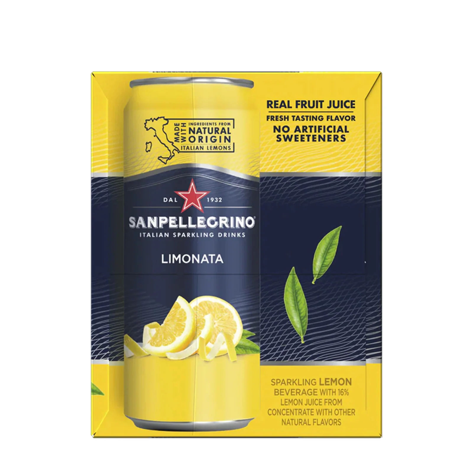 San Pellegrino Limonata Sparkling Lemon Drink (Can) 330ml - Image 2