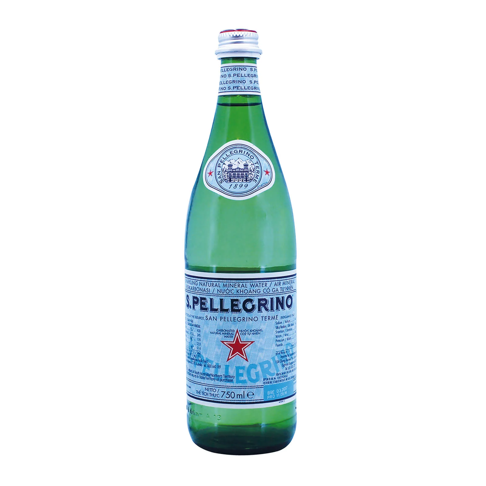 San Pellegrino Sparkling Natural Mineral Water 750ml - Image 2