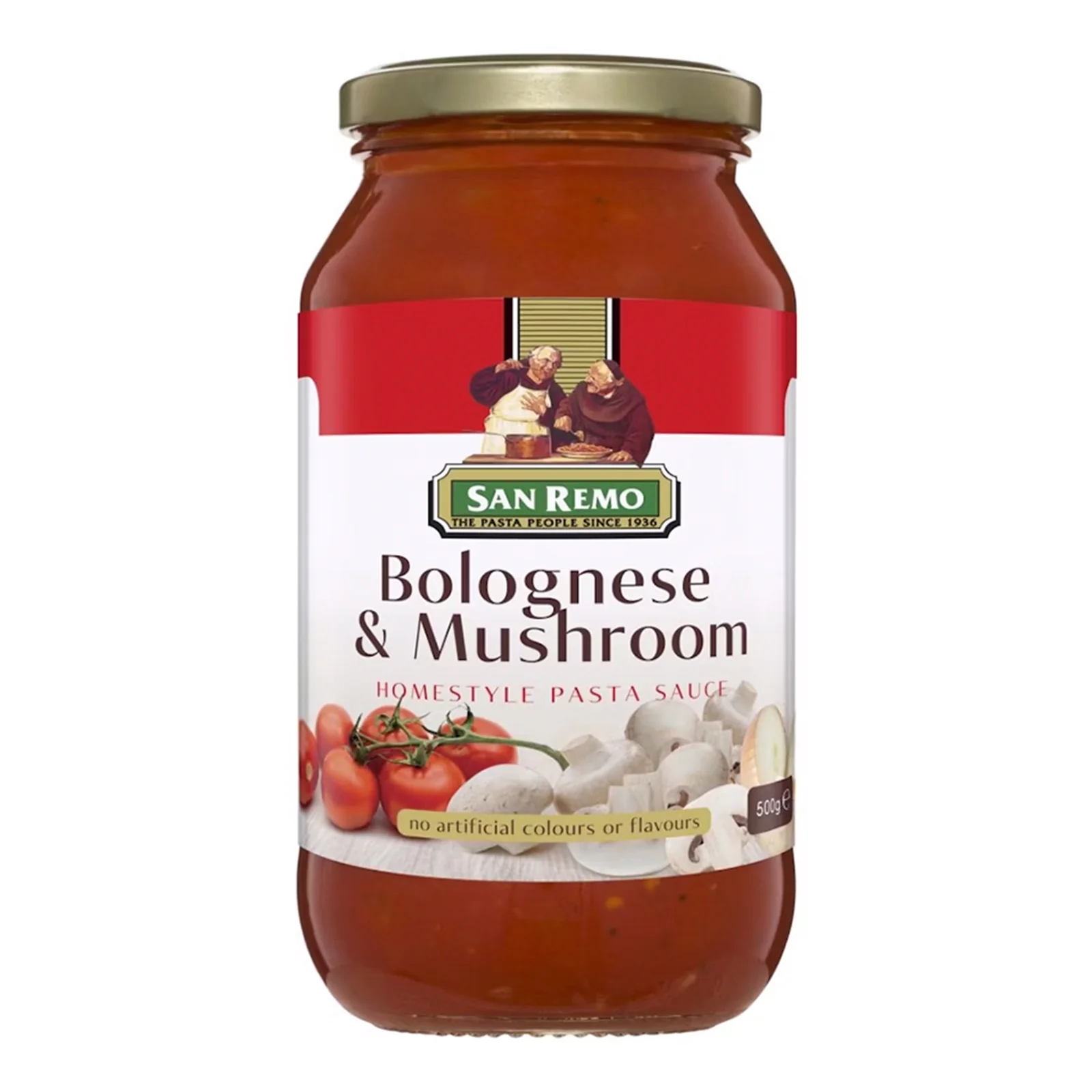 San Remo Bolognese and Mushroom Homestyle Pasta Sauce 500g - Image 2
