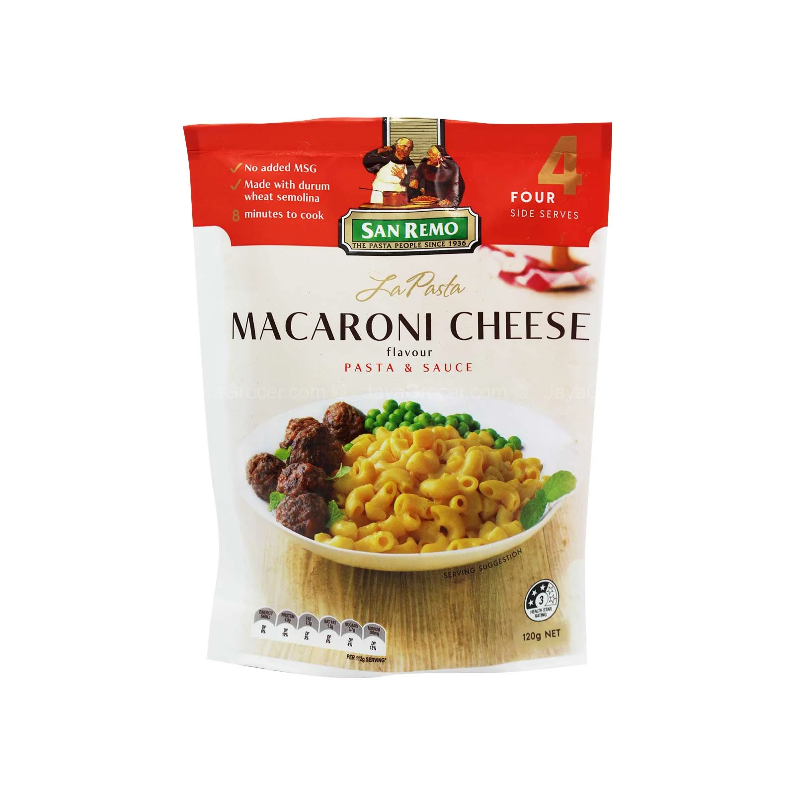 San Remo La Pasta Macaroni and Cheese 120g - Image 2