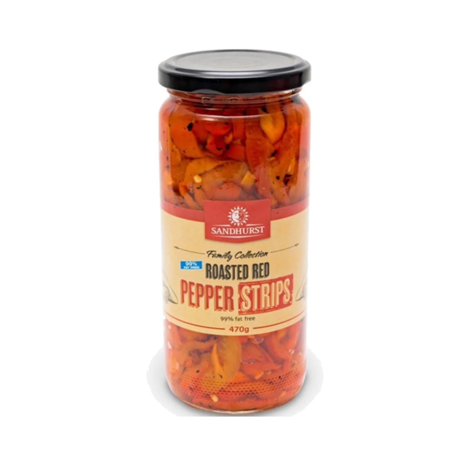 Sandhurst Antipasto Red Pepper Strips 470g