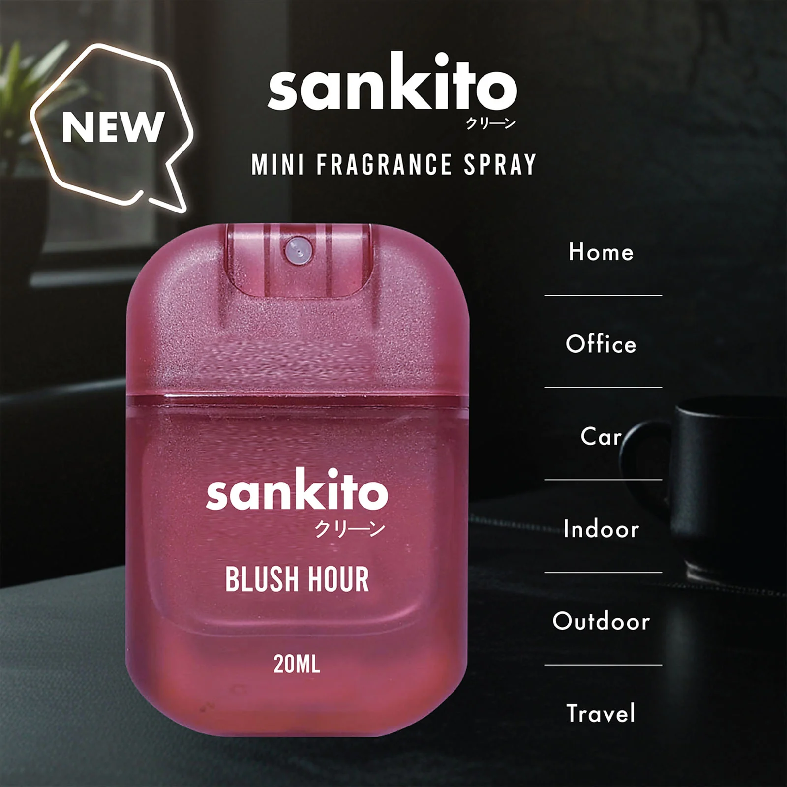 Sankito Mini Fragrance Spray - Blush Hour 20ml - Image 2