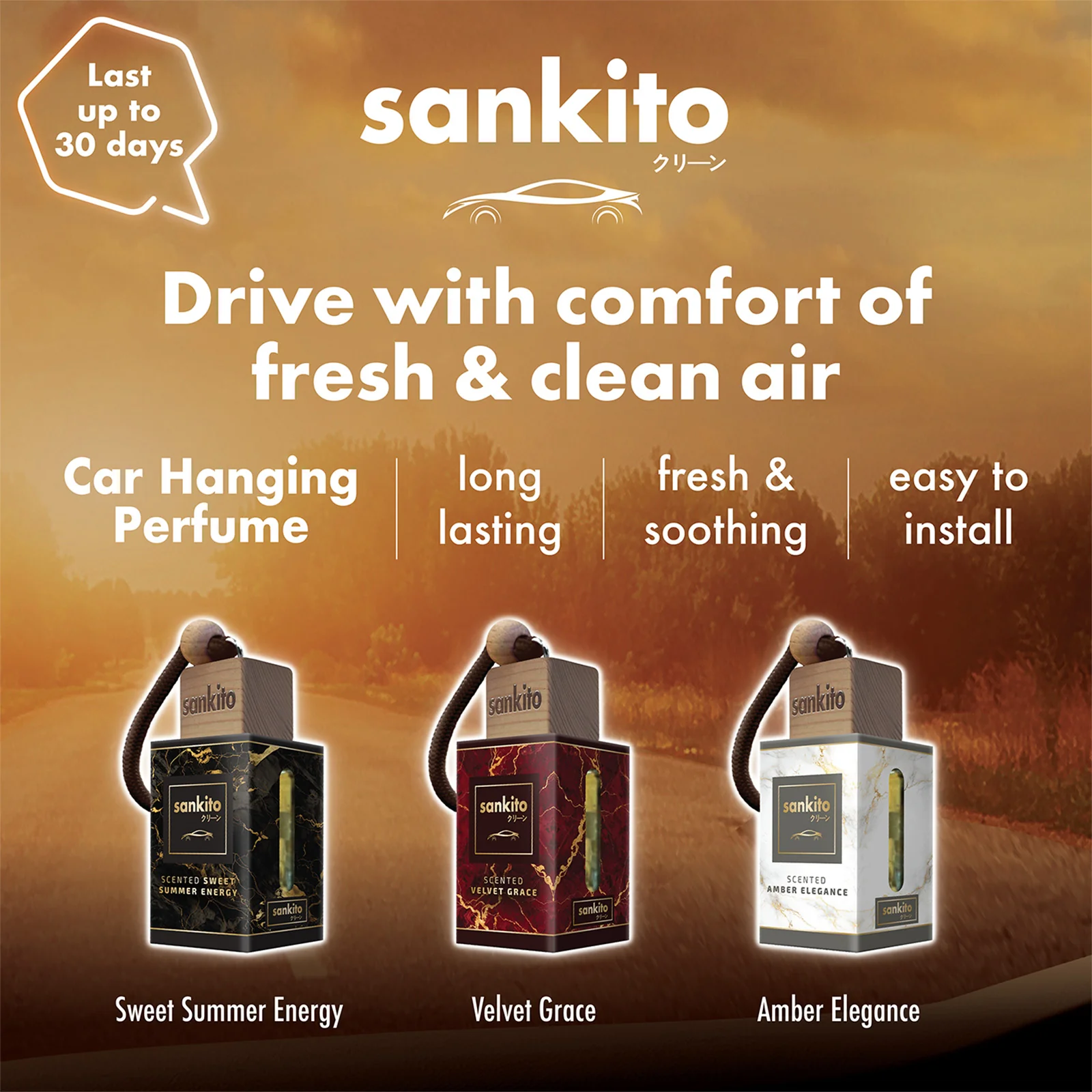 Sankito Car Hanging Perfume - Sweet Summer Energy 6ml - Image 4