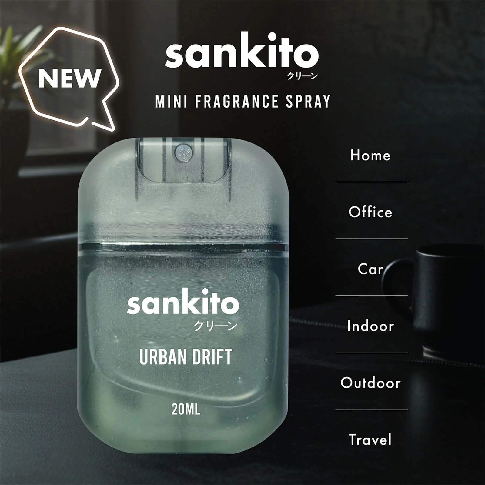 Sankito Mini Fragrance Spray - Urban Drift 20ml - Image 2