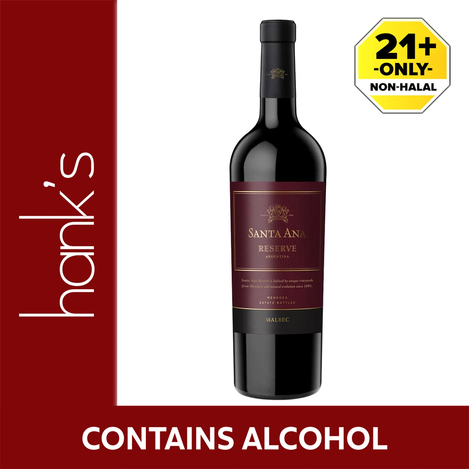 Santa Ana Reserve Malbec Wine 750ml - Image 2