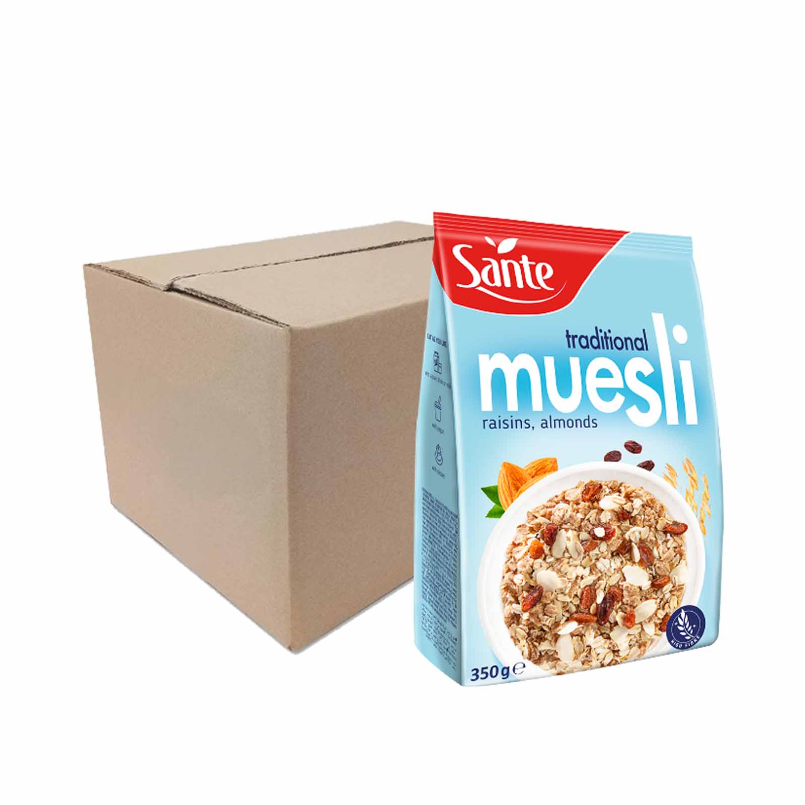 Sante Traditional Muesli Cereal Flakes 350g - Image 3