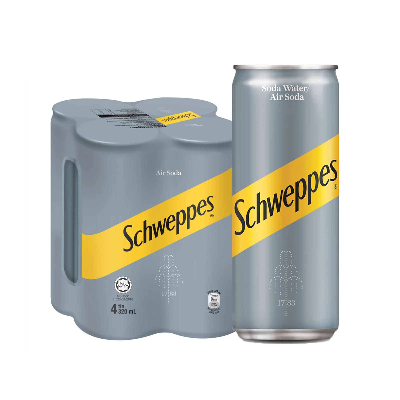 Schweppes Soda Water 320ml - Image 3