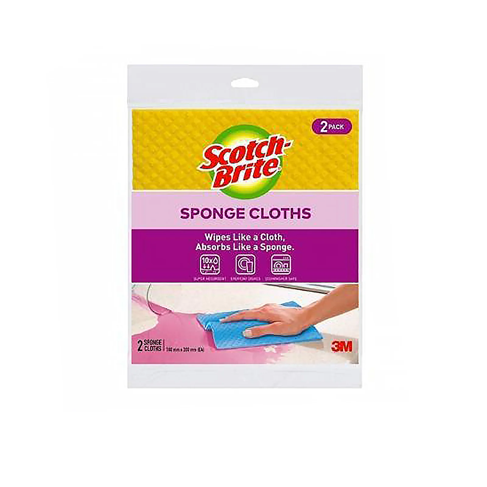 Scotch-Brite Sponge Cloth 2pcs/pack - Image 2