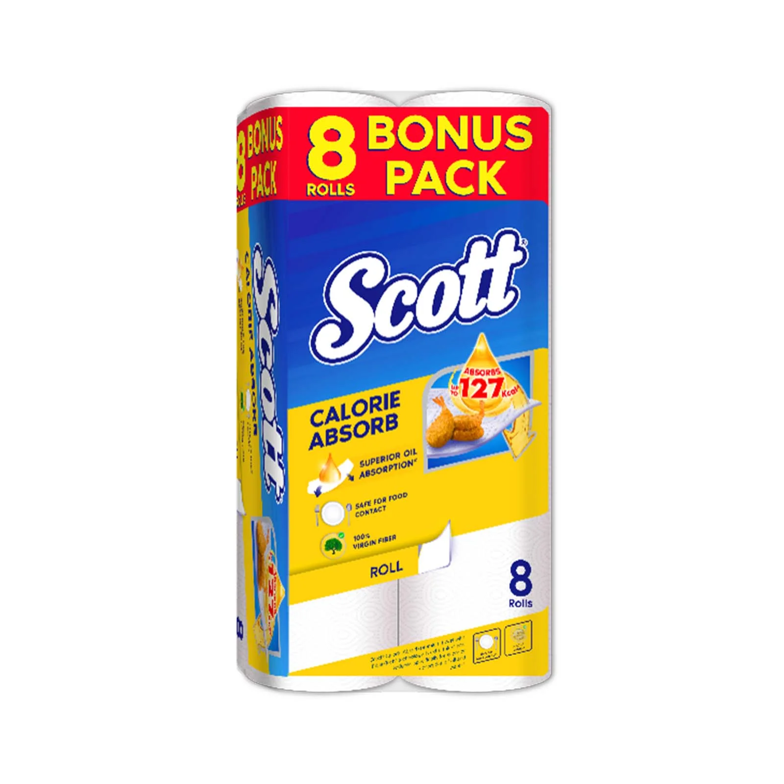 Scott Calorie Light Premium Towel 50sheets x 8 - Image 2