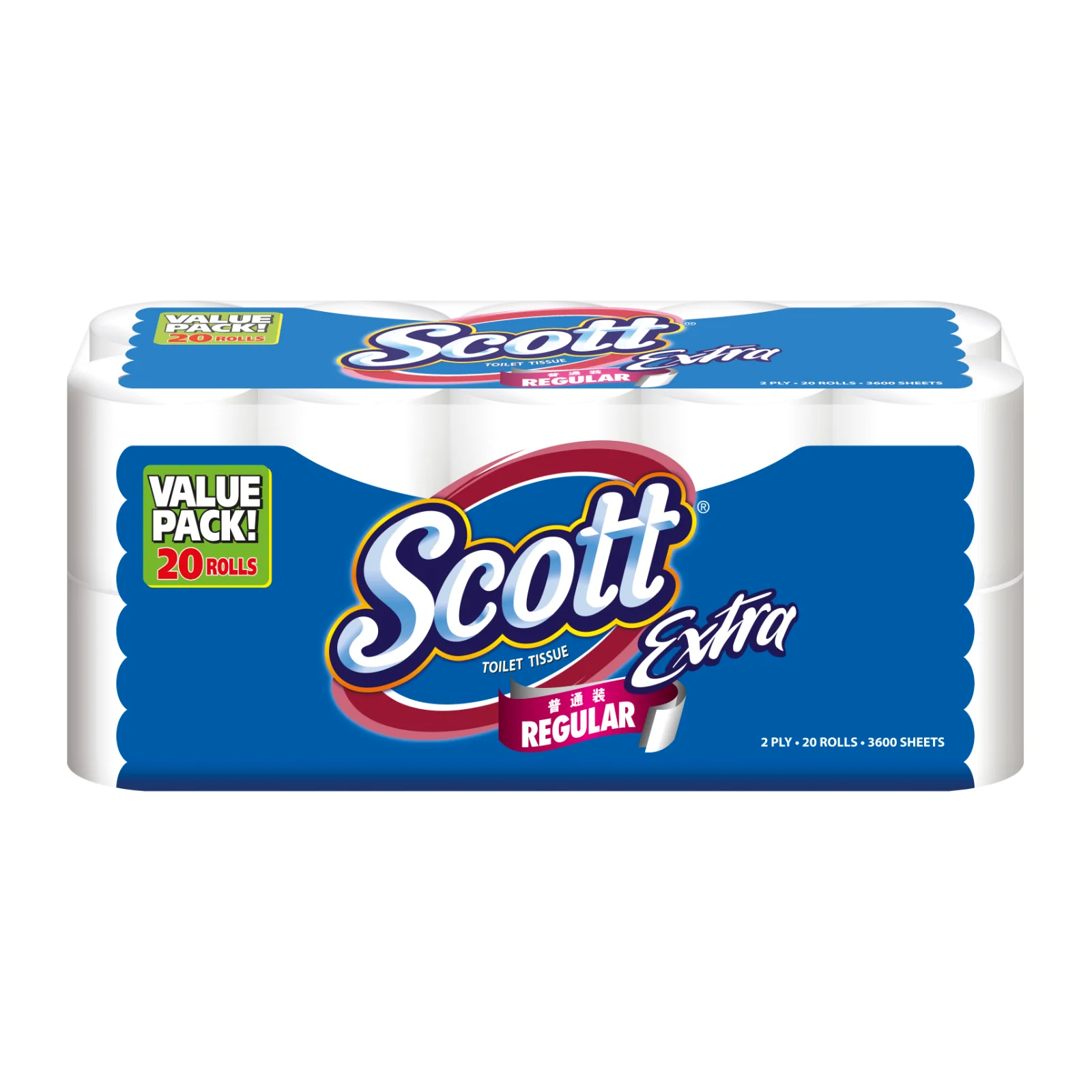 Scott Extra Regular Toilet Roll 180sheet x 20 - Image 2